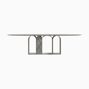 Oval Marble Planalto Dining Table by Giorgio Bonaguro