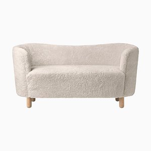 Moonlight Sofa aus Schafsleder und Eiche natur von Lassen