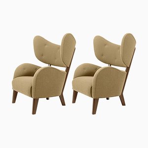 Honey Raf Simons Vidar 3 Smoked Oak My Own Lounge Chairs by Lassen, Set of 2