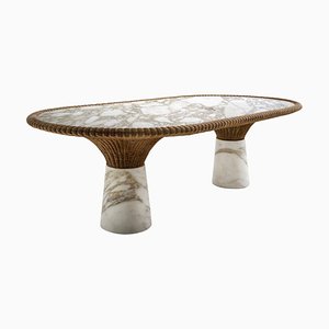 Sculpted Marble Amazonas Dining Table by Giorgio Bonaguro