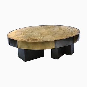 Table Basse Phaux en Laiton par Stefan Leo