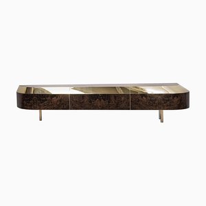 Distortion Series Object 5 Polished Brass Console Table by Emelianova Studio