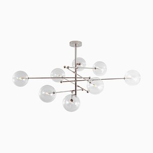 RD15 12 Arms Polished Nickel Hanging Light by Schwung