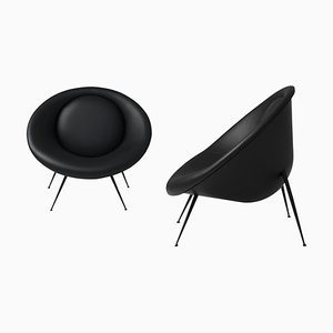 Set of Leatherette Lounge Chairs by Imperfettolab