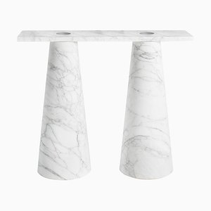 Marble Inside Out Console Table by Karen Chekerdjian