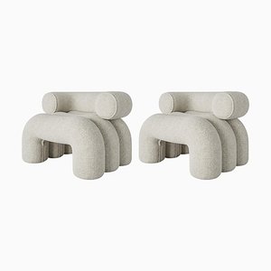 Pearl Aurora Armchairs by Nelson Araujo, Set of 2