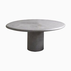 Large Waxed Concrete Round Table by Bicci De Medici