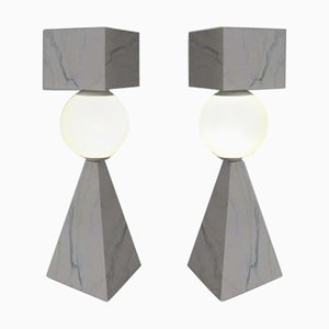 CS Class Table Lamps by Sissy Daniele, Set of 2