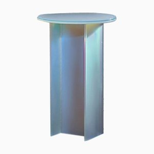 Isola Dichroic Satin Glass H Side Table by Brajak Vitberg