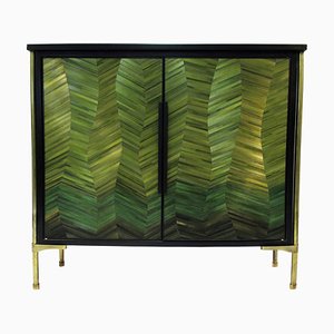 Cusco Sculpted Marquetry Cabinet by Stefan Leo