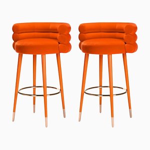 Set of Marshmallow Bar Stools by Royal Stranger