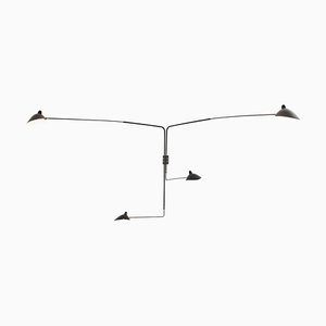 Sconce with Four Rotating Straight Arms by Serge Mouille