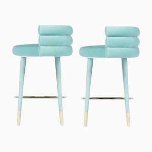 Set of Marshmallow Bar Stools by Royal Stranger