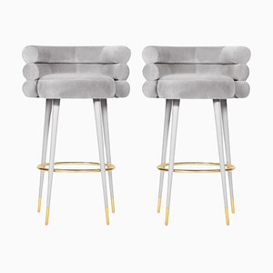 Marshmallow Barhocker von Royal Stranger, 2er Set