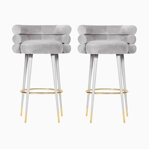 Set of Marshmallow Bar Stools by Royal Stranger