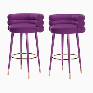 Set of Marshmallow Bar Stools by Royal Stranger