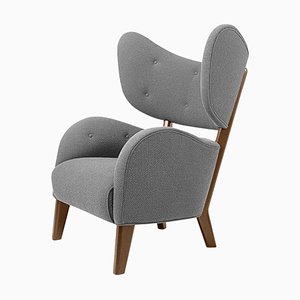 Grey Sahco Zero Smoked Oak My Own Chair Lounge Chair by Lassen
