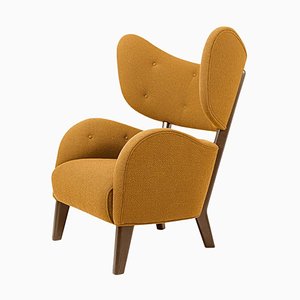 Orange Raf Simons Vidar 3 Smoked Oak My Own Chair Lounge Chair by Lassen