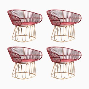 Purple Circo Lounge Chair by Sebastian Herkner, Set of 4