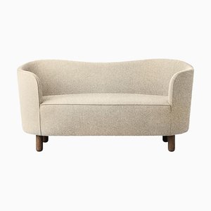 Mingle Sofa von Sahco Zero und Räuchereiche in Beige von Lassen