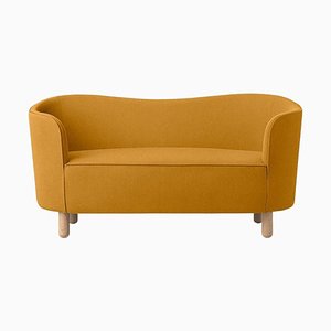 Orange and Natural Oak Raf Simons Vidar 3 Mingle Sofa by Lassen