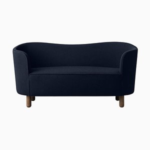 Blue and Smoked Oak Raf Simons Vidar 3 Mingle Sofa by Lassen