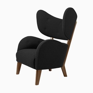 Black Raf Simons Vidar 3 Smoked Oak My Own Chair Lounge Chair by Lassen