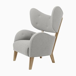 Light Grey Raf Simons Vidar 3 Natural Oak My Own Chair Lounge Chair by Lassen