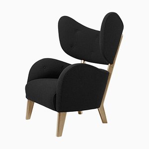 Black Raf Simons Vidar 3 Natural Oak My Own Chair Lounge Chair by Lassen