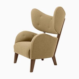 Honey Raf Simons Vidar 3 My Own Chair Lounge Chair in Smoked Oak by Mogens Lassen
