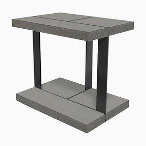 Brushed Oak Amondrian Side Table by LK Edition