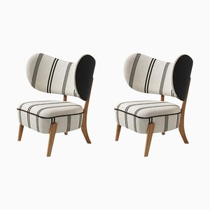 Dedar/Linear Tmbo Lounge Chairs by Mazo Design, Set of 2