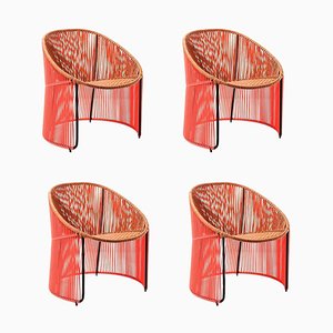 Coral Cartagenas Lounge Chairs by Sebastian Herkner, Set of 4