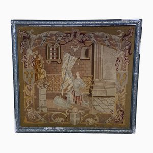 Antique French Joan of Arc Tapestry, 1800s