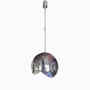 Ball Lamp in Chrome attributed to United Workshops, Munich, 1970s