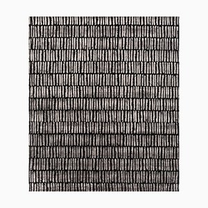 Tapis Ebony Tribe en Laine et Soie de Bambou par Urban Rug Co.