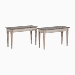 Tables Console Style Gustavien, 20ème Siècle, Set de 2