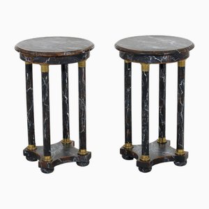 20th Century Pedestal Tables, Set of 2