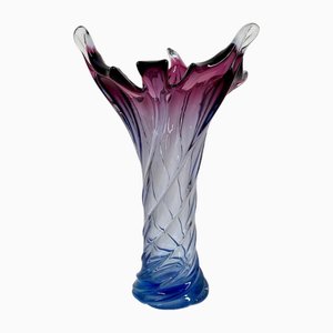 Große Sommerso Murano Vase