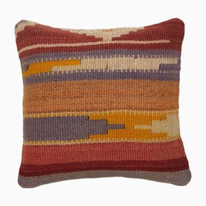 Funda de cojín Kilim de rayas turcas