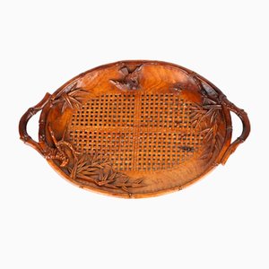 Art Deco Indochina Sculpted Tray, 1930s