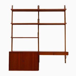 Danish Modern 2-Bay Wall Unit in Teak by Poul Cadovius for Cado, 1960s