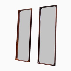 Moderne dänische Spiegel aus Palisander von Niels Clausen für Nc Møbler, 1960er, 2er Set