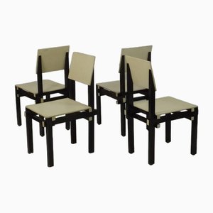 Rietveld Military Chairs, Gerrit Thomas Rietveld zugeschrieben, 1950er, 4er Set