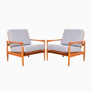 Mid-Century Kolding Armlehnstühle aus Eiche von Erik Wørts für Ikea, 1960er, 2er Set