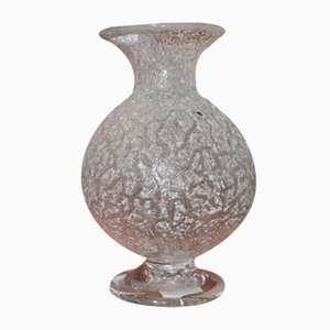 Vase en Verre Soufflé de Murano et Italie attribué à Ercole Barovier, 1970s