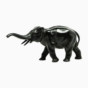 Statuetta Art Deco con elefante, Polonia, anni '30