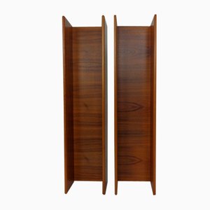 Mensole grandi in teak, Danimarca, anni '70, set di 2