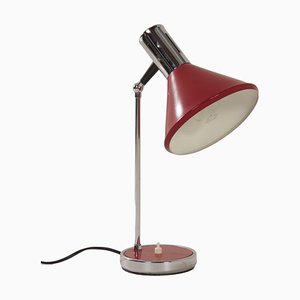 Rote Schreibtischlampe, Florenz, Italien, 1960er