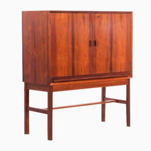 Mueble bar escandinavo de palisandro, años 70